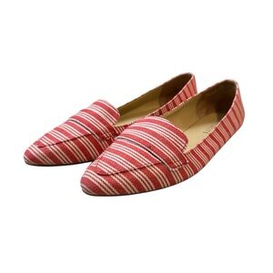 Striped Red Loafers for Women size 8.5